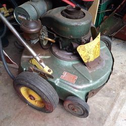 GOODALL LAWN MOWER. MADE. 1939. CRANKS UP ON SECOND PULL.    275