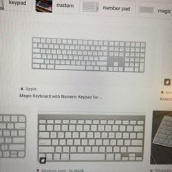 1-7 Apple Keyboards For Sale. (Bluetooth And Wired)