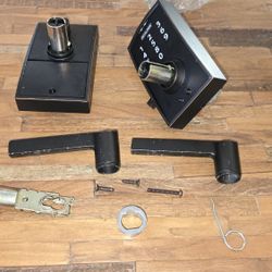 Century Matte Black Touch Keyless Touchscreen Door Lock with Latitude Handle