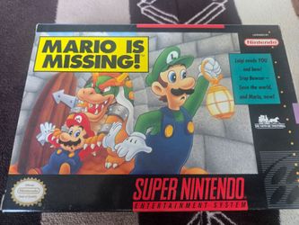 Mario is Missing SNES CIB