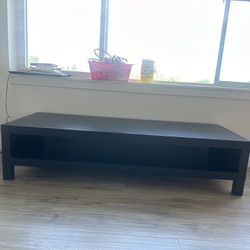 BLACK COFFEE TABLE/TV STAND 