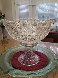 Beautiful Turn of the Century  punch Bowl