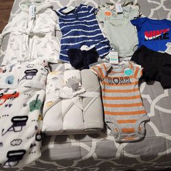 baby clothes and items size nb  