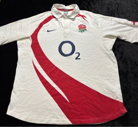 Men 2XL Vintage Nike England Rugby Union Home Jersey Shirt