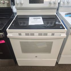 30 in. 4 Burner Element Free-Standing Electric Range in White