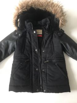 Black Zara Parka Boys/Girls - Size 6