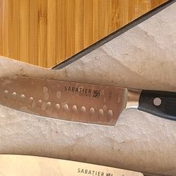 Sabatier Knife Set With Block Holder 