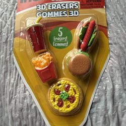 Erasers.