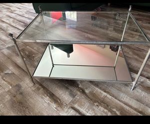 Coffee table living room glass vintage