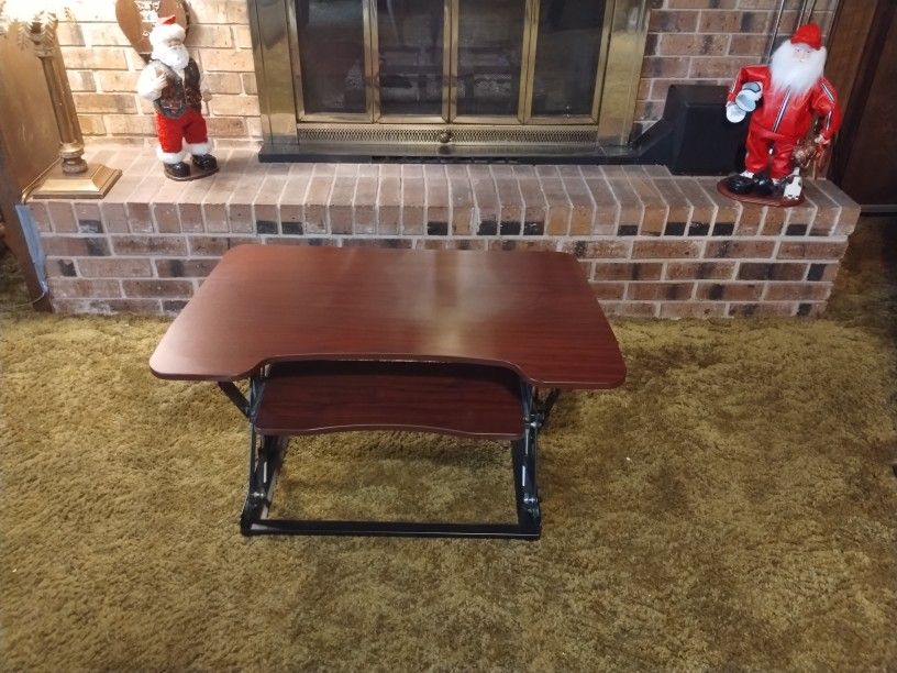 Desktop To Stand Up Computer Table Adjust Up And Down