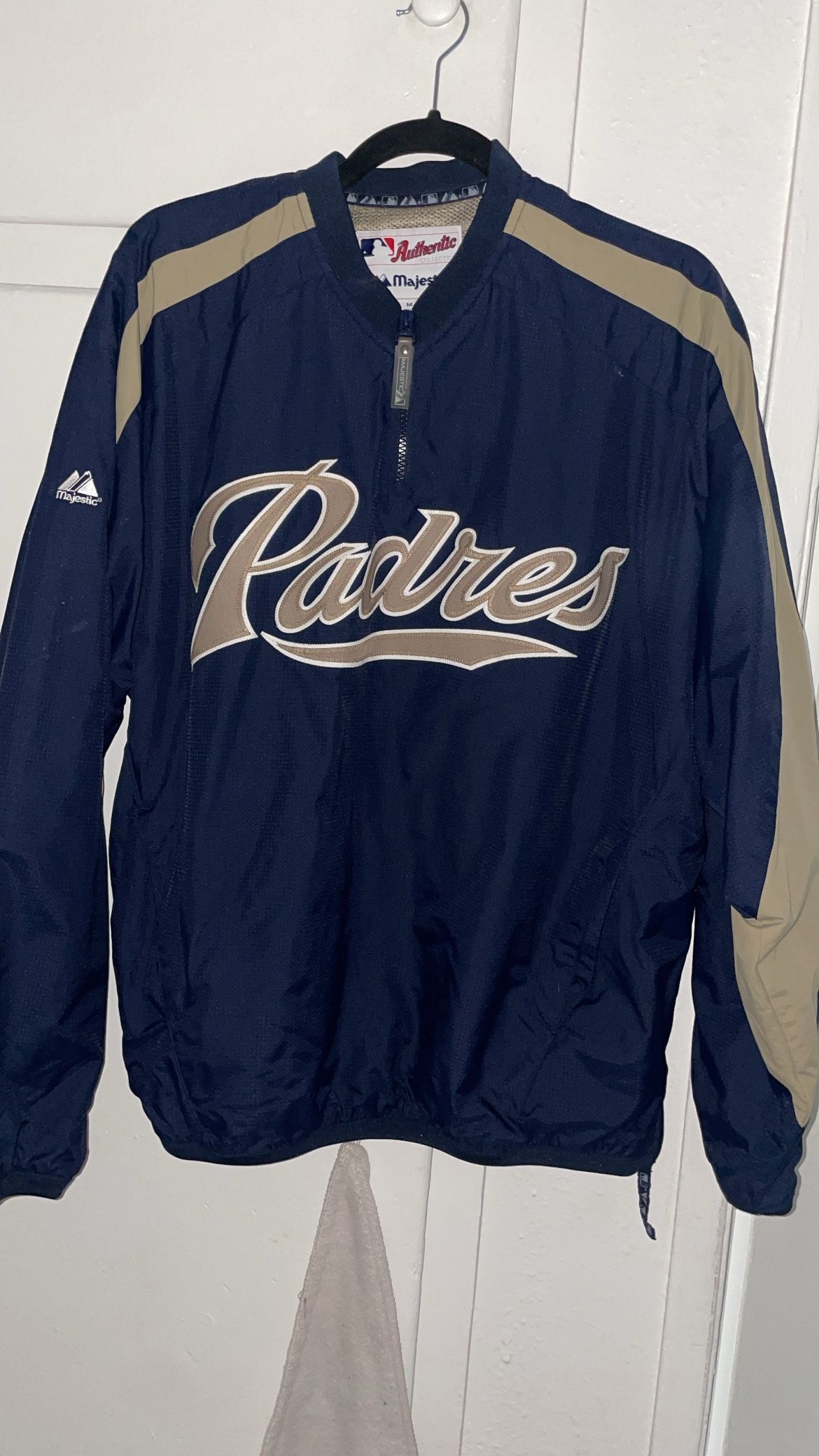 Padres 90s 2000s Quarter Zipper Windbreaker
