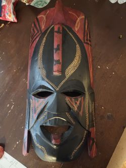 Hand Carved Mask From Africa