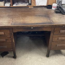 Antique Oak Desk 