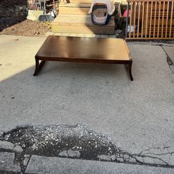 Mid Century Modern Coffee Wooden Tabe, 26 by 43, 11 inch high, $35