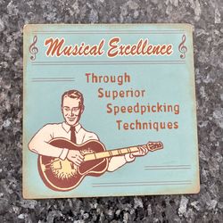 Cool small hanging retro music sign