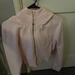 Pink Lulu scuba zip up