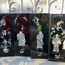 Seashell Wood Art Frame 