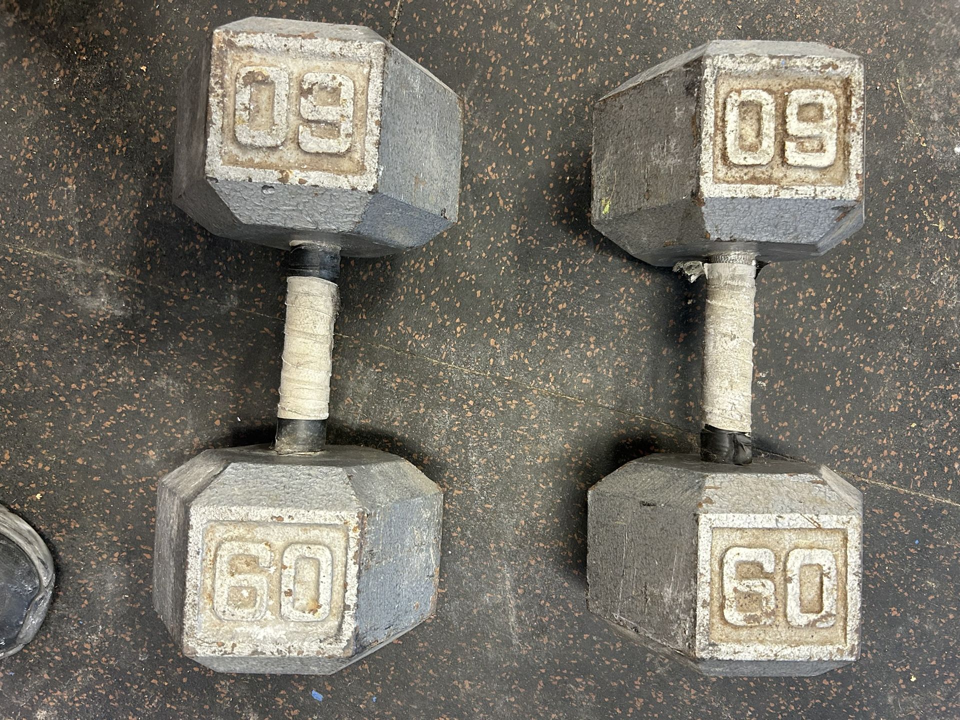 60 Pound Dumbbells