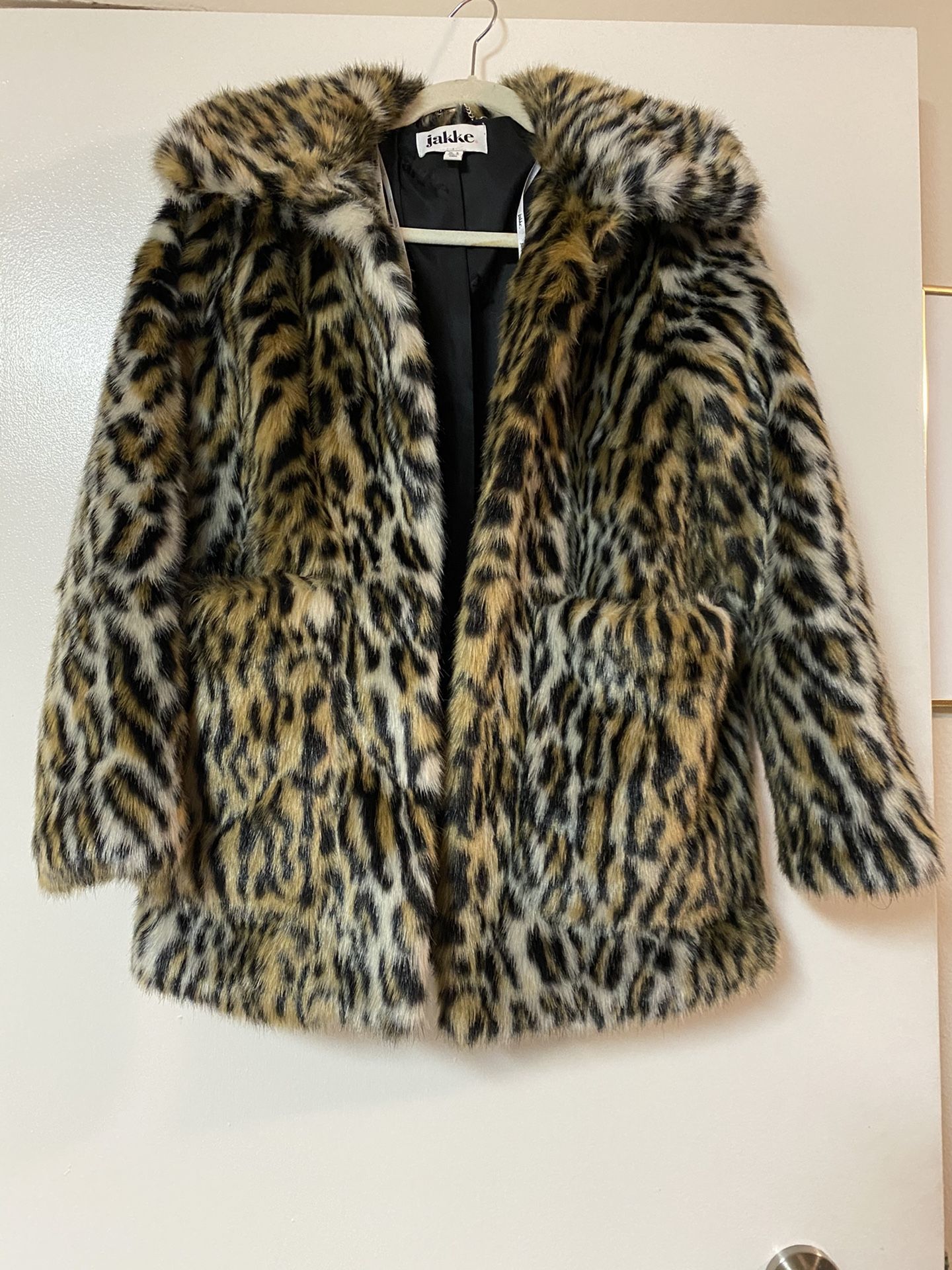 Leopard Faux Fur Coat