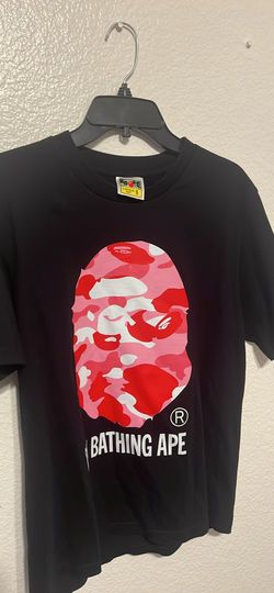 pink bape t shirt men