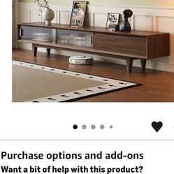 70.1" Mostly Assembled TV Stand - Just Attach Legs, TVs Up to 75", has 2 Slide Doors, Walnut