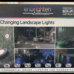 Enbrighten 41017 LED Color-Changing Landscape Light 16 Colors 110’ 12 Lights NEW
