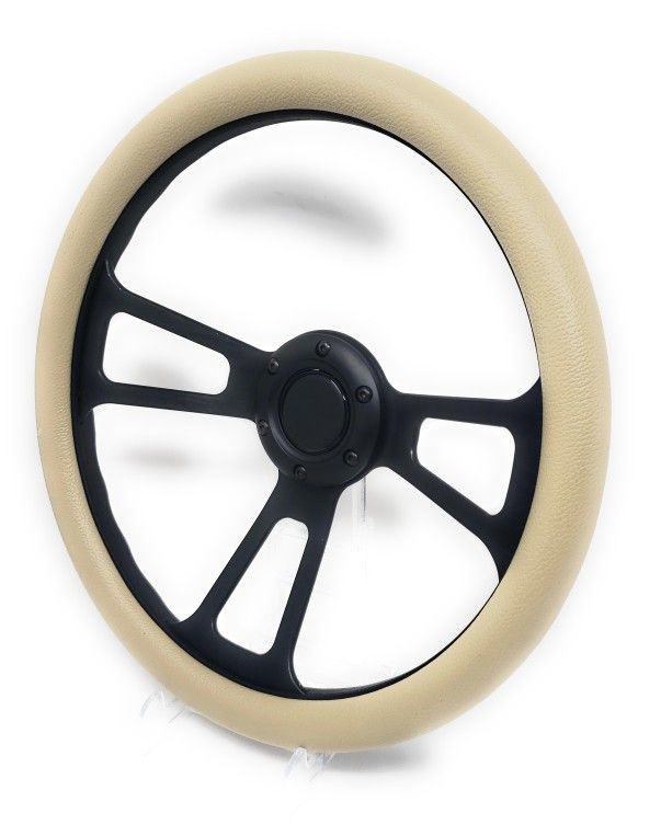 New 14" Steering Wheel With Horn. You Choose Color Wrap Fits Chevy Ford Jeep Dodge
