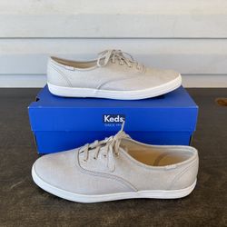 Keds Women’s Champion Metallic Gray Sneakers (WF57956) size 7