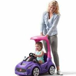Pink And Purple Step 2 Ride On Car Stroller Neighborhood Stroller Push Stroller
