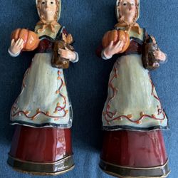 Vintage Collectibles Thanksgiving Pilgrim Figures (pair)
