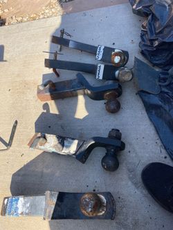 Tow hitch 5 pieces of them is 2” ball. And. 1 7/8” ball