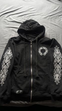 Chrome Heart Hoodie Black And White, Size L