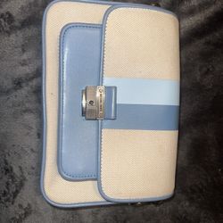 Michael Kors Crossbody Bag, Blue/Beige