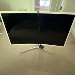 Samsung Monitor - Curved White