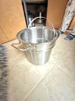 Stainless Steel Pasta Pot with Strainer Insert