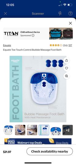 Equate Bubble Massage Foot Bath