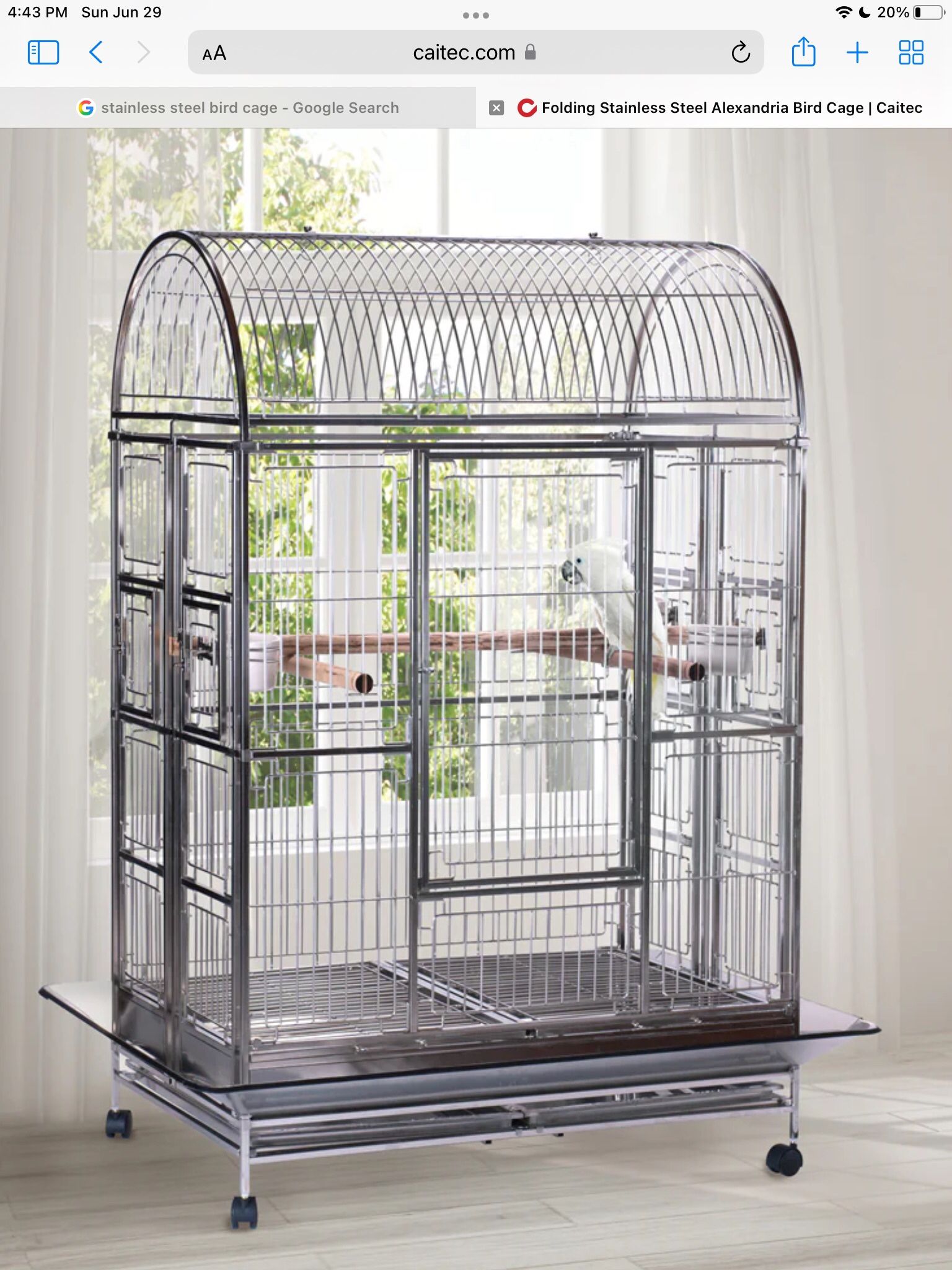 Stainless Steel Bird Cage