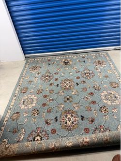 8’x10’ Blue Patterned Rug