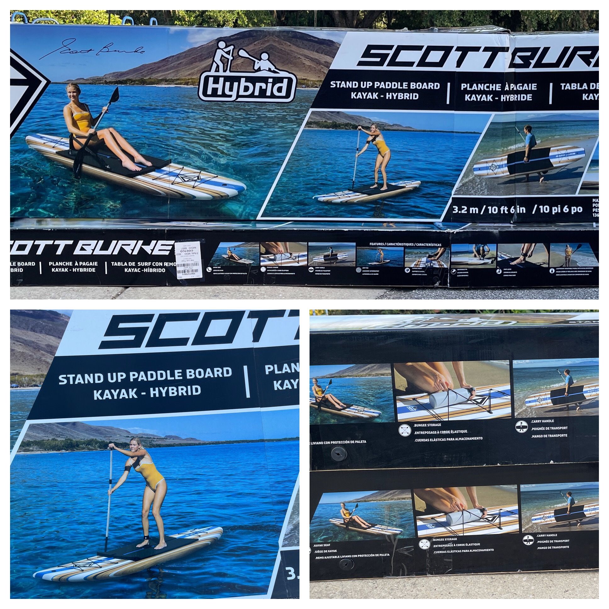 Scott Burke 10.6’ Stand Up Foam Paddle Board Bundle for Sale in