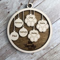 Personalized 2021 Christmas Ornaments 