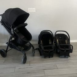 BABY Evenflo® Pivot™ Modular Travel System in Casual Grey