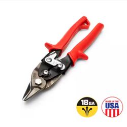 Crescent Wiss 9-1/4 in. Compound Action Straight, Left and Right Cut Bulldog Aviation Snip