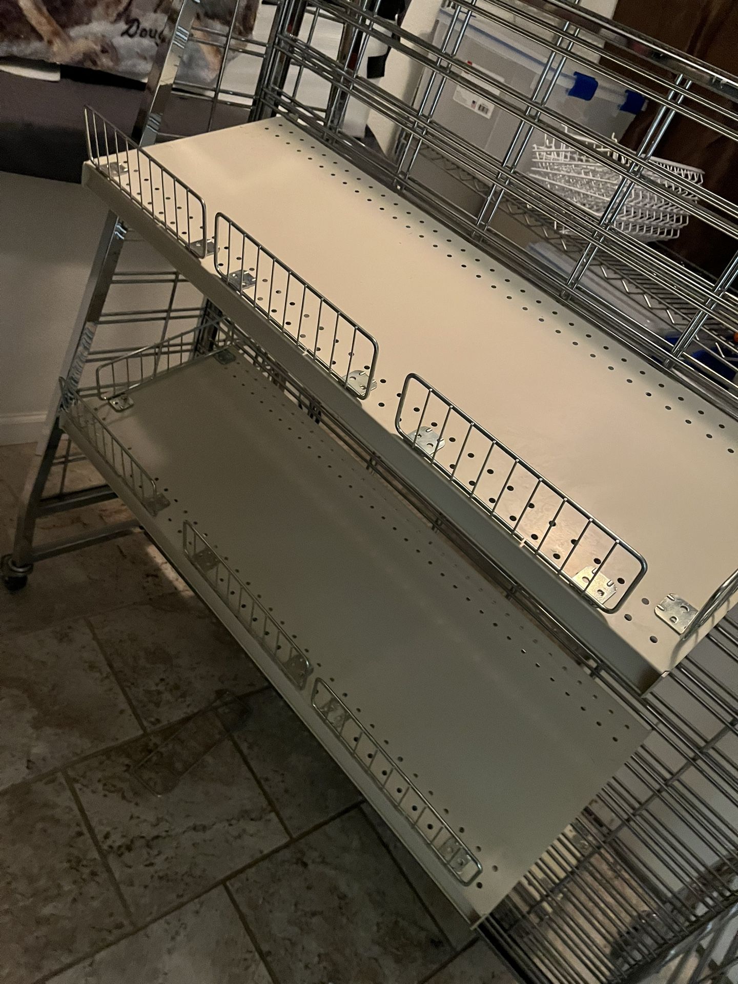 Rolling Storage Rack Shelves Display $30