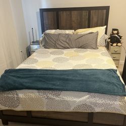 Bedroom Set (Queen Bed Frame & Dresser/Mirror) 