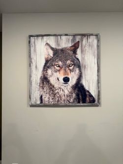 Large Wolf Portrait Wall Art Print