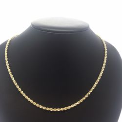 Gold Chain Rope 14K Solid New 