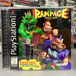 Rampage World Tour (PlayStation 1, 1997)  *TRADE IN YOUR OLD GAMES/TCG/COMICS/PHONES/VHS FOR CSH OR CREDIT HERE*