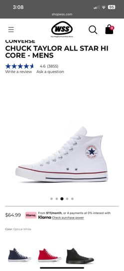 Converse (chucks) Size 6 Men / Size 8 Woman  Hi Top