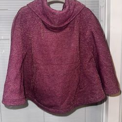 Girls Old Navy Winged Poncho with pockets 4T
