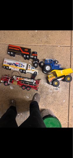 Lot of 6 Vintage Toy Trucks and Vehicles